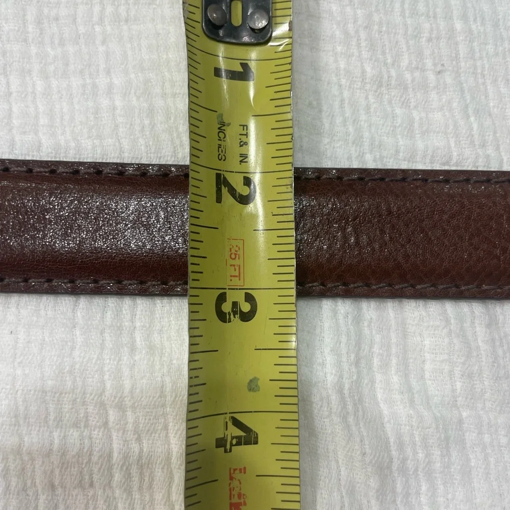 J. HILBURN COGNAC LEATHER BELT SIZE 41